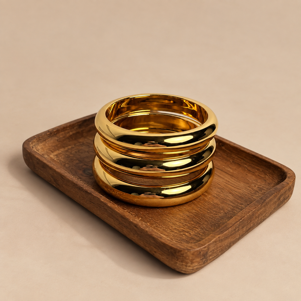 Golden Trio Bangles