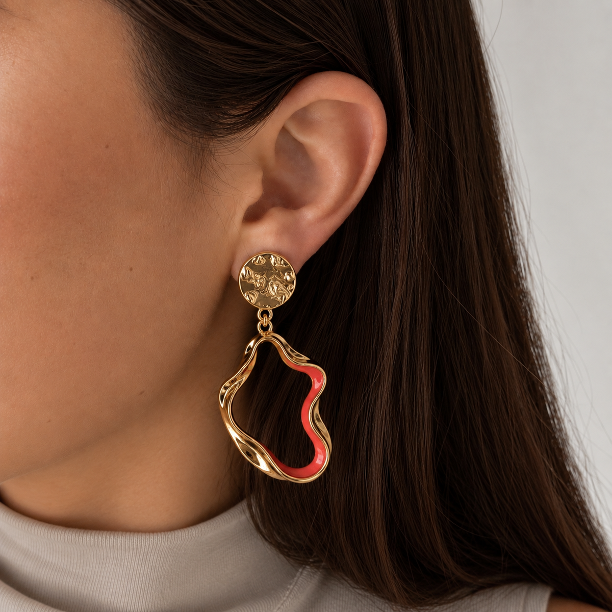 Neon Wave Earrings