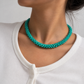 Turquoise Crystal Necklace