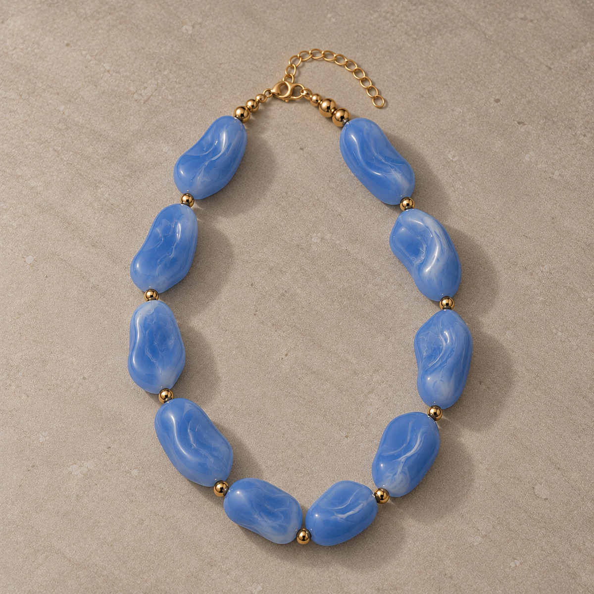 Ocean Blue Chunky Necklace