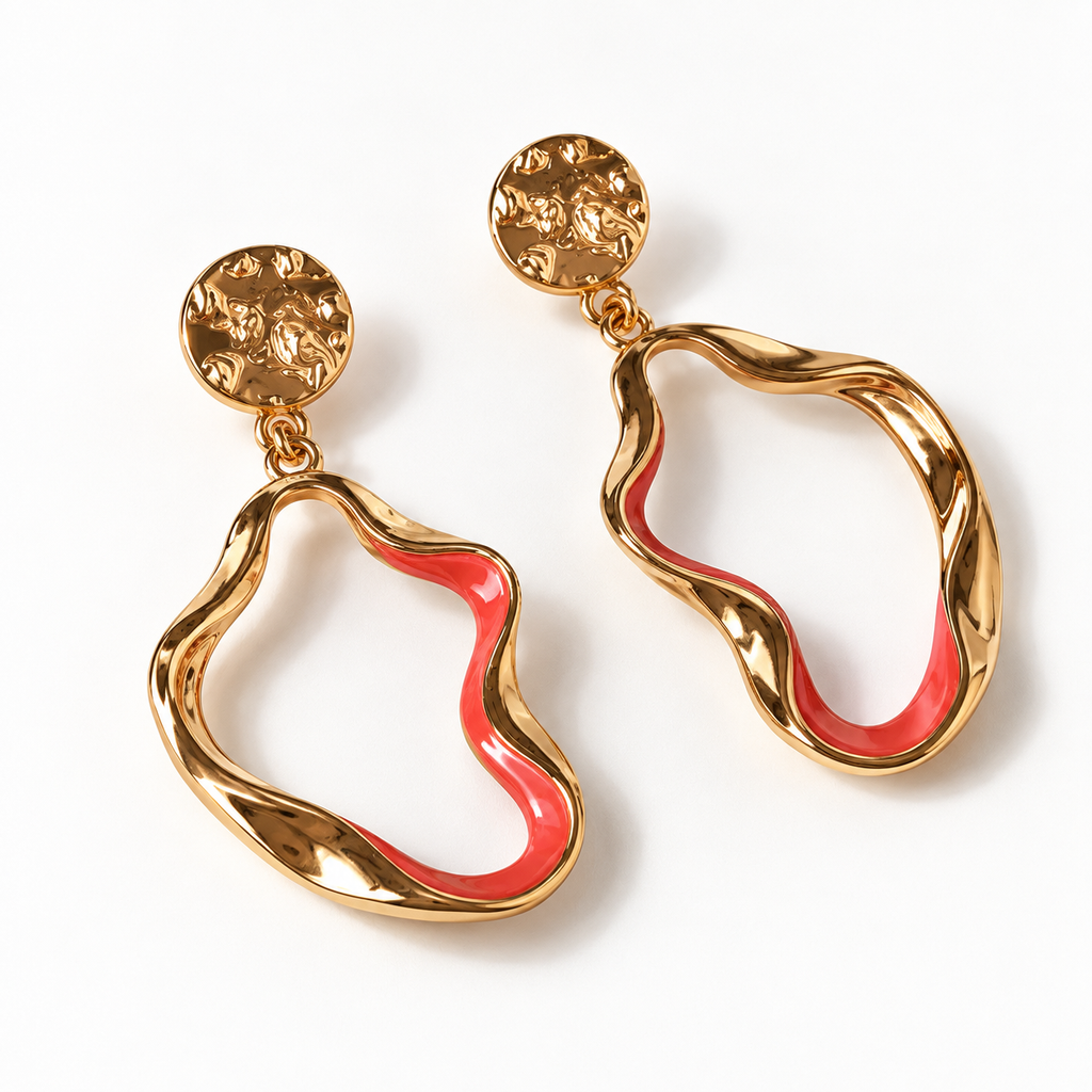 Neon Wave Earrings