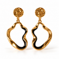 Black Wave Earrings