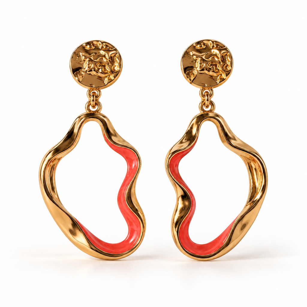 Neon Wave Earrings