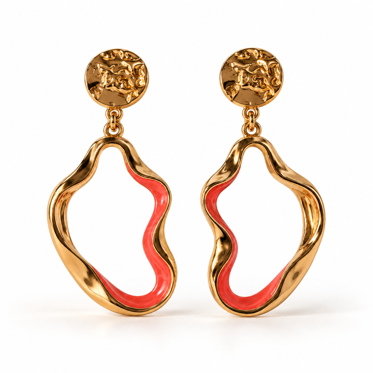 Neon Wave Earrings