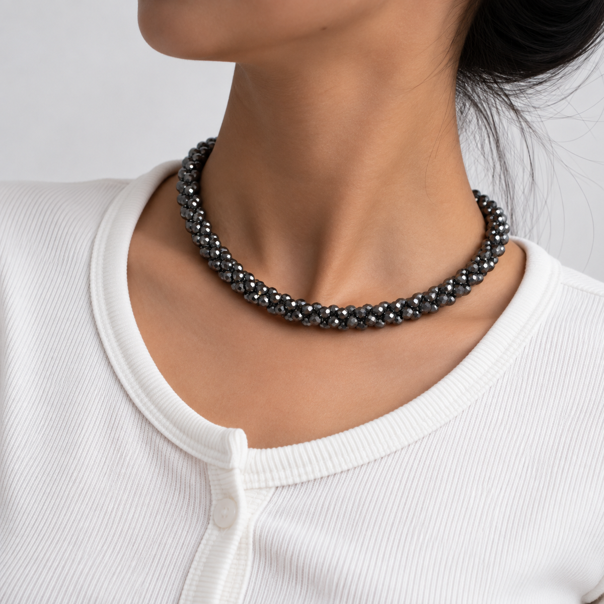 Noir Crystal Necklace