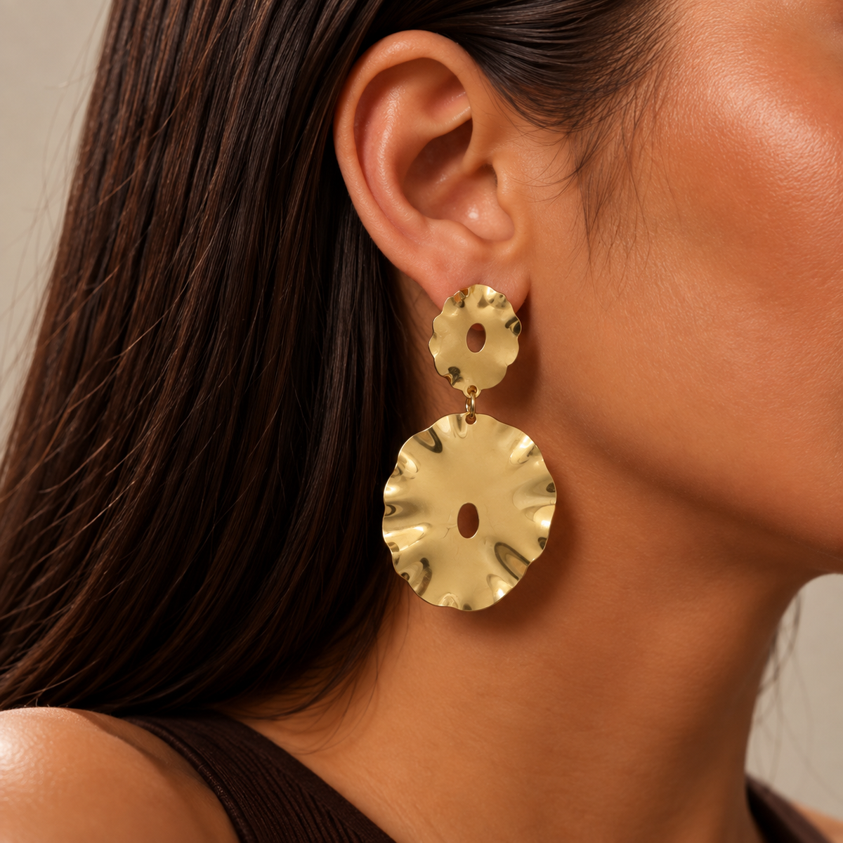 Wavy Halo Earrings