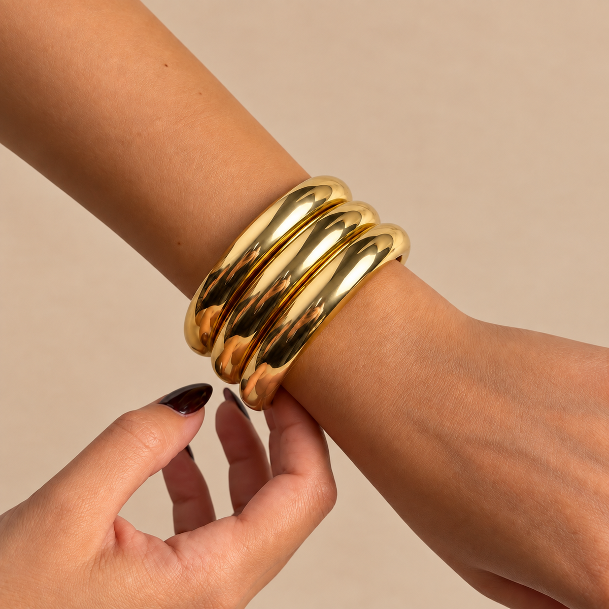 Golden Trio Bangles