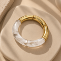 Marble Half & Half Bangle