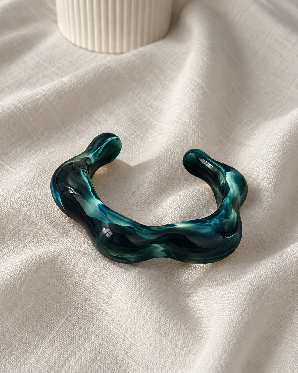 Deep Turquoise Open Bangle