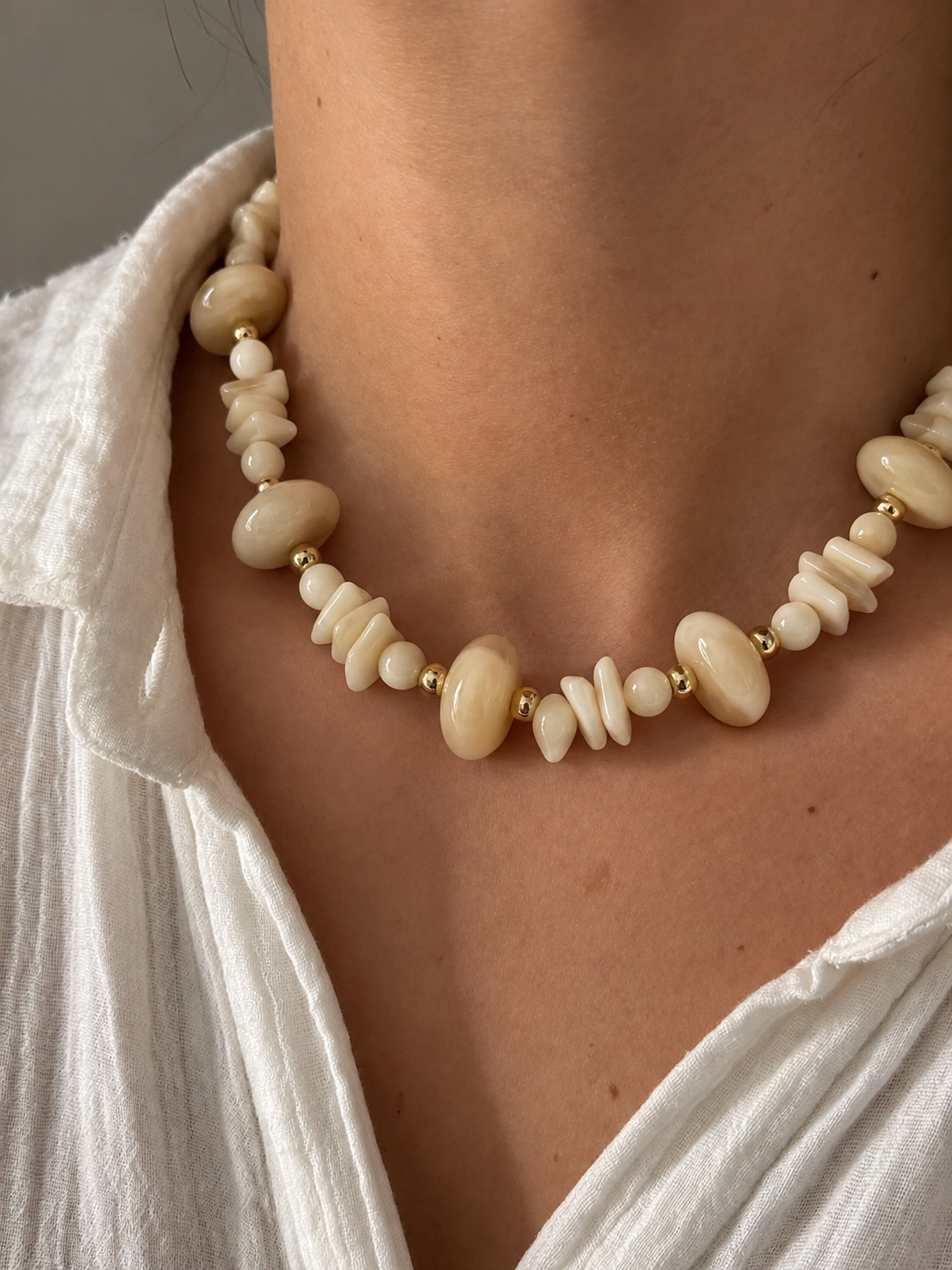 Vanilla Stones Necklace