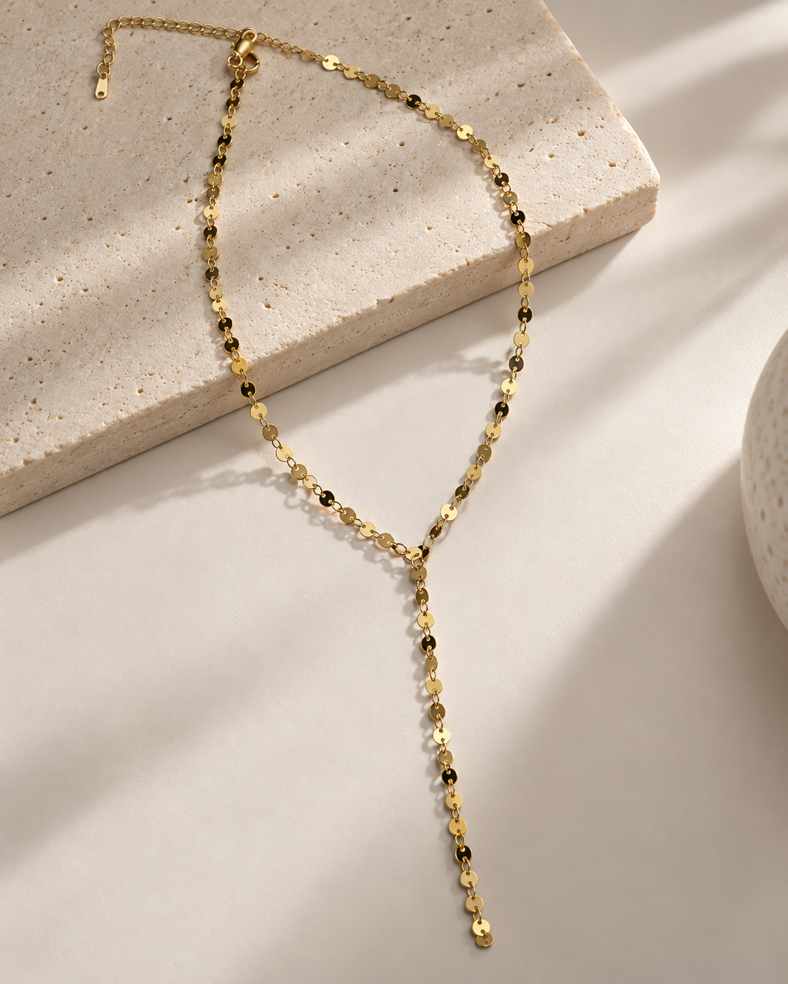 Y-line circles necklace