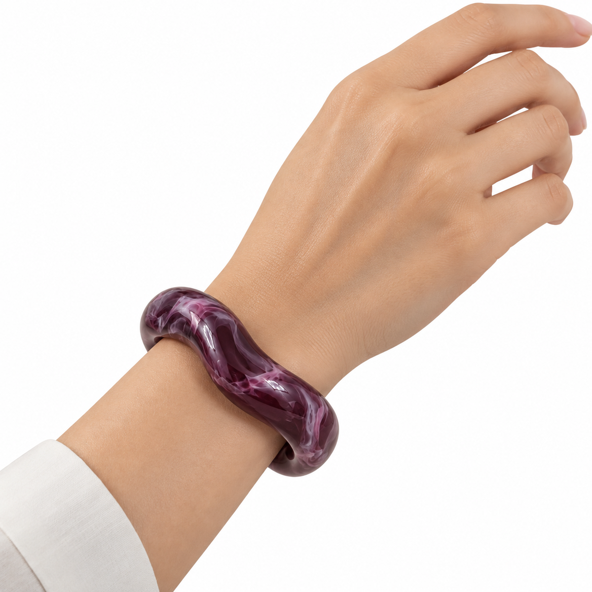 Purple Open Bangle