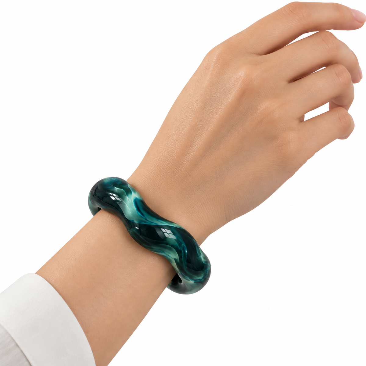 Deep Turquoise Open Bangle