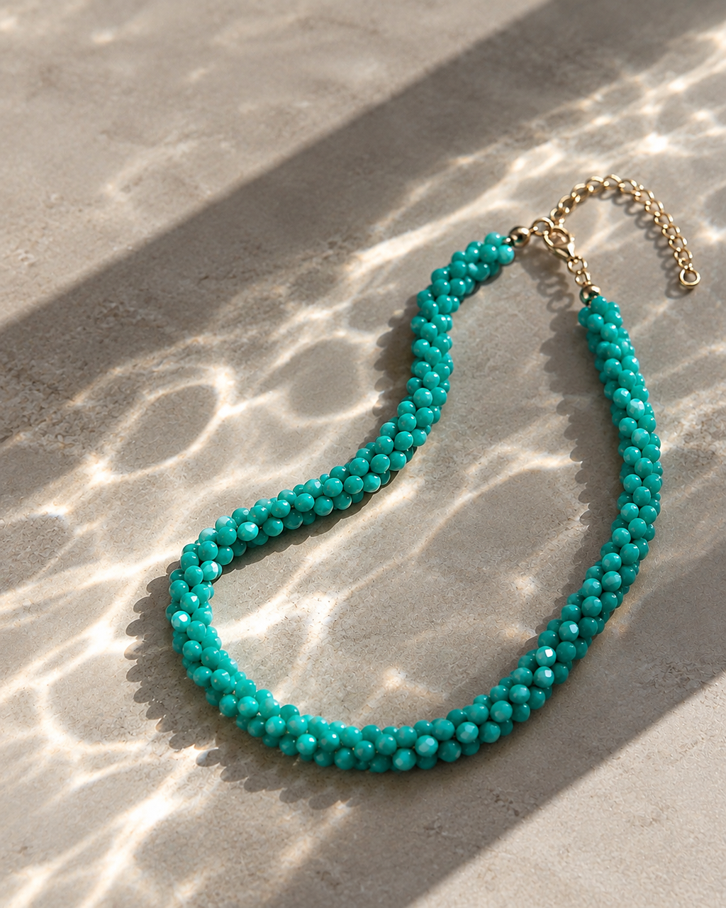 Turquoise Crystal Necklace