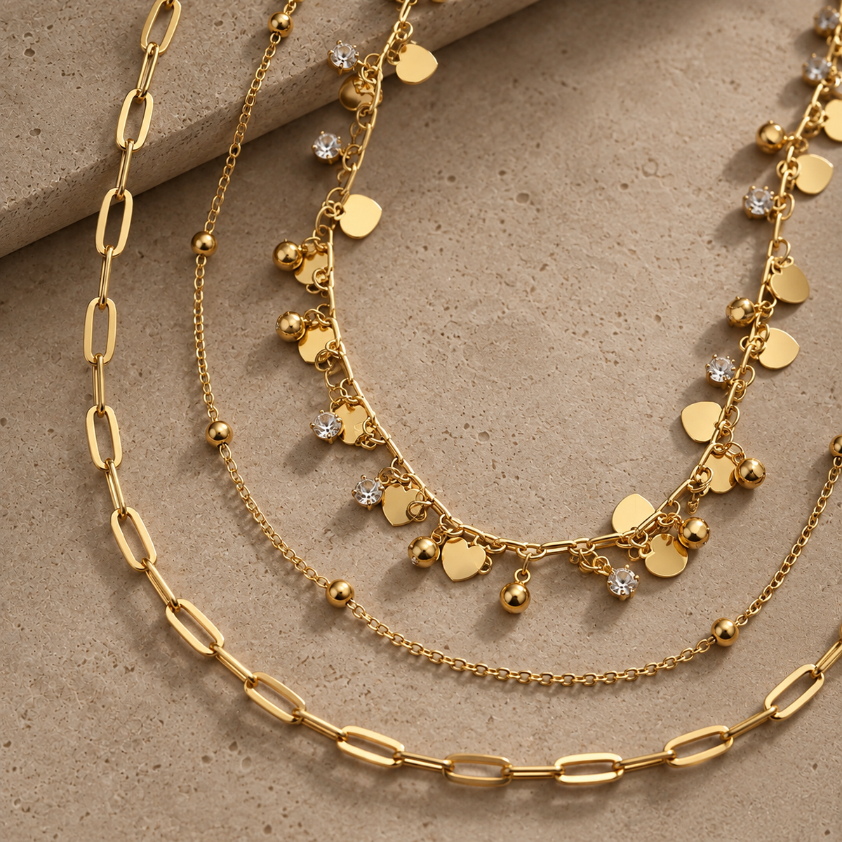 Shimmery Layers Necklace